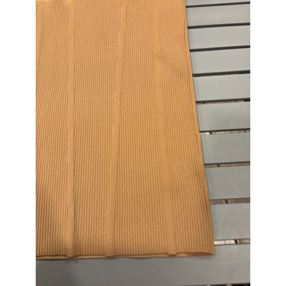 Anthropologie Knit Dress Women's Medium in Cedar Brown Short Sleeve NEW - Picture 2 of 8